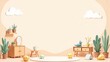 © Stanislav - Bright and cheerful cozy scandinavian interior for kids, featuring playful decor, vibrant colors, and plants. Concept focuses on creating cozy scandinavian interior for kids design
