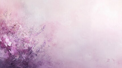 Leinwandbilder - Soft floral background in pastel pink and lavender hues with feminine design for elegant text display or creative projects