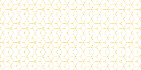 Vector gold line gradient science web tech connection triangle diamond honeycomb hexagon art. Seamless hexagon square cube geometric pattern shapes grid metal element texture design.
