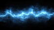 © Biancaart - Striking Electrical Discharge: Vibrant Blue Lightning Effect on Dark Backdrop