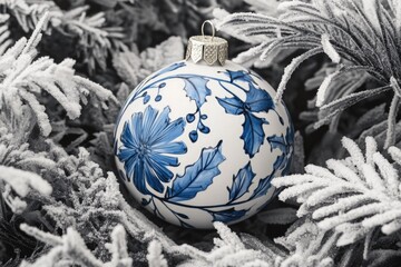 Wall Mural - snowy tree ornament