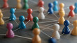 © Nati - Corporate ecosystem with vibrant figures and seamless role connections.