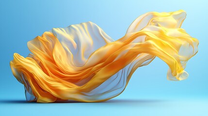 Poster - Flowing Fabric Abstract Golden Texture Background