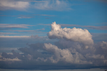 dramatic sky in an iconic and idyllic formation