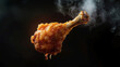 © STR_ALEX - A fried chicken drumstick flying