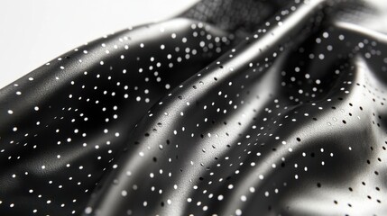 Wall Mural - high contrast patterns on black textile with natural light
