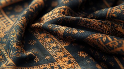 Wall Mural - intricate handcrafted tablecloth patterns with organic touch