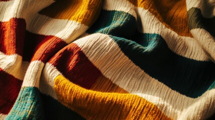 Wall Mural - cozy textile patterns in vibrant colors