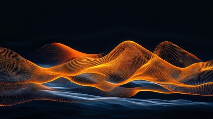 Wall Mural - Swirling Galaxy Imagery with Dynamic Light and Lines