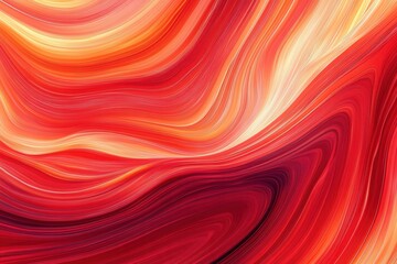 Aufkleber - Dynamic abstract background with energetic red and orange waves creating motion and space for text