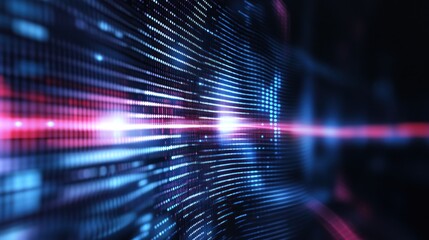 Abstract Digital Data Stream: Futuristic Technology Background