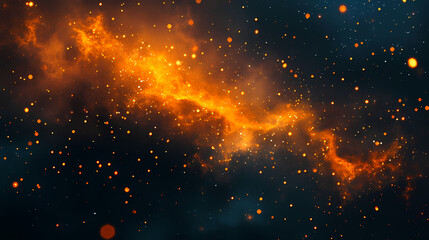Wall Mural - Explosion of sparks. Nebula Sparks. Illustration