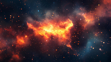 Wall Mural - sparks from the fire. nebula sparks. illustration