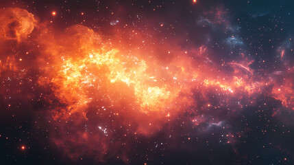 Wall Mural - sparks from the fire. nebula sparks. illustration