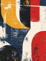Fototapete - Bold modern typography with oversized abstract letters in a stylish design featuring vibrant color contrasts