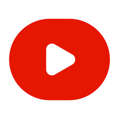 Aufkleber - red play icon button video audio player icons. SVG
