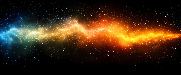 Wall Mural - abstract colorful space nebula background