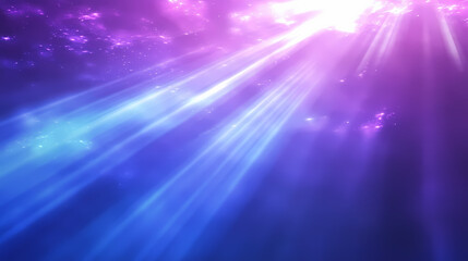 Wall Mural - abstract purple and blue light rays. mystical rays. illustration