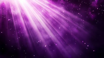Wall Mural - Abstract purple light rays with sparkles - vibrant and dynamic background for creative projects. Mystical Rays. Illustration