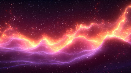 Wall Mural - abstract colorful space nebula design