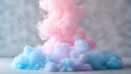 Wall Mural - colorful smoke explosion art studio setting photography creative environment abstract view