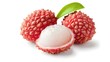 © Photo Dogg - Fresh lychee with cut in half slice isolated
