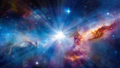 Wall Mural - space cosmic background of supernova nebula and stars