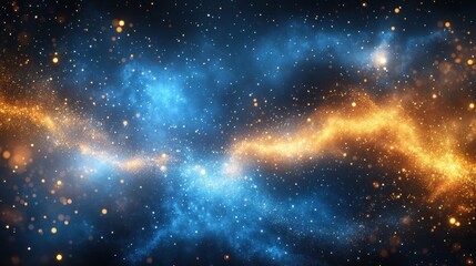 Wall Mural - Cosmic Nebula Streams in Deep Space