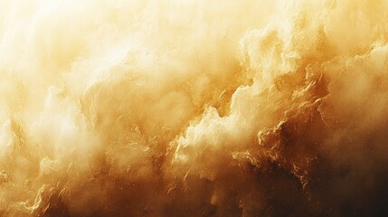 Wall Mural - Golden Cloudscape in a Cosmic Scene