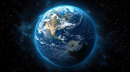 a digitally rendered image of planet earth in outer space