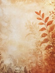 Poster - Bohemian style background with warm earth tones and delicate organic patterns for artistic inspiration and creative projects
