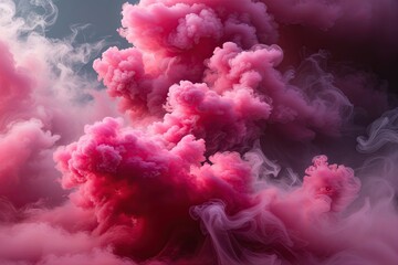 Wall Mural - radiant ruby smoke abstract background featuring swirling fog and mesmerizing depth
