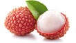 © Photo Dogg - Juicy Lychee with cut in half isolated on white