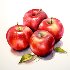 Wall Mural - digital technology apple watercolor design illustration