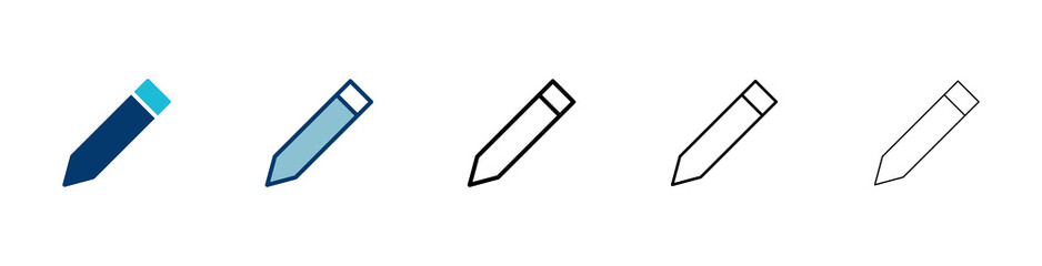 Poster - pencil icon vector isolated on white background. pencil vector icon
