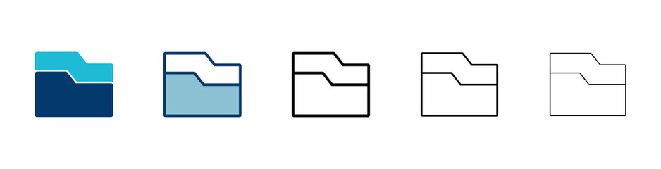 Poster - folder icon vector isolated on white background. folder and documents icon. icon archive