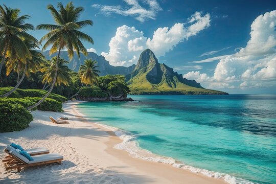 Exquisite Tropical Beachfront and Blue Ocean Views for Unforgettable Island Getaways