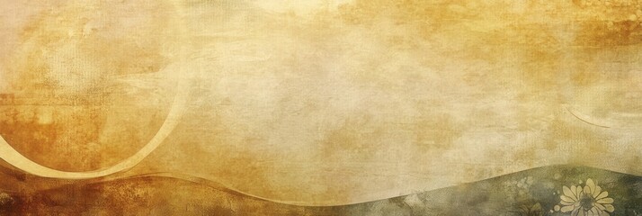 Fototapete - Warm earth-toned background featuring bohemian patterns and subtle textures for artistic and natural aesthetics