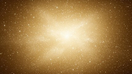 Wall Mural - Cosmic Components Expansion Concepts. Bright cosmic scene filled with glowing stars and golden hues.