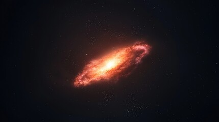 Wall Mural - Cosmic Components Expansion Concepts. Vibrant galaxy with swirling stars and cosmic dust in dark space.