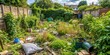 © Nasnunt - Overgrown garden with weeds and rubbish , unkempt, wilderness,  unkempt, wilderness, greenery