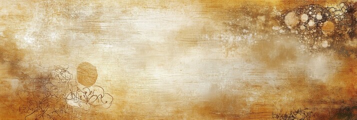 Poster - Bohemian style background with warm earth tones and organic patterns perfect for artistic projects and natural themes
