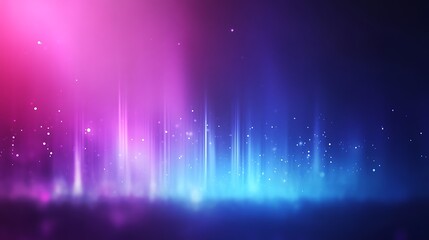 Wall Mural - Abstract colorful light beams with a starry background, creating a vibrant atmosphere.