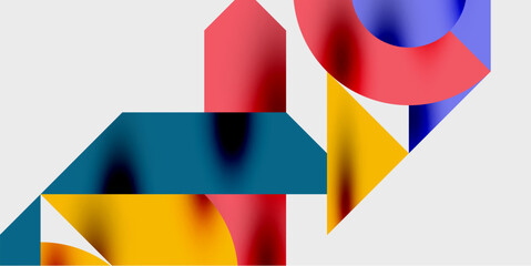 Wall Mural - Vibrant abstract background circles with smooth gradients, creating a dynamic and modern design. Ideal for creative, tech, or contemporary-themed projects