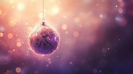 Wall Mural - Intricate Vintage Christmas Ornament with Soft Light