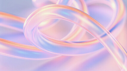 Wall Mural - abstract pastel curves a soft, dreamy design for backgrounds