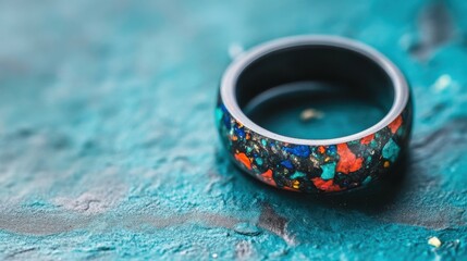 Wall Mural - Modern Organic Ring with Playful Patterns