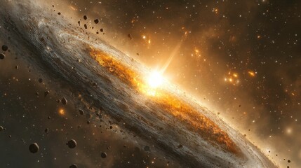 Wall Mural - Distant Galaxies with Dynamic Light and Imagery