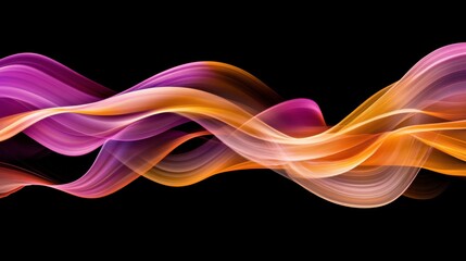 Wall Mural - Dynamic Light Waves Illustrating Universe Beauty