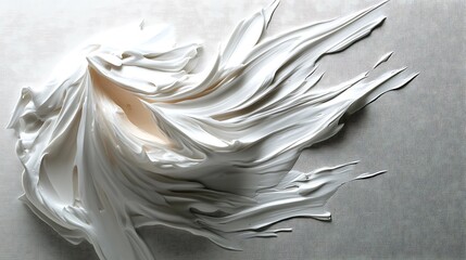 Wall Mural - abstract white paint swirl textured background for artistic and creative design inspirations
